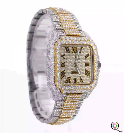 Dazzling 41MM Studded Diamond Watch