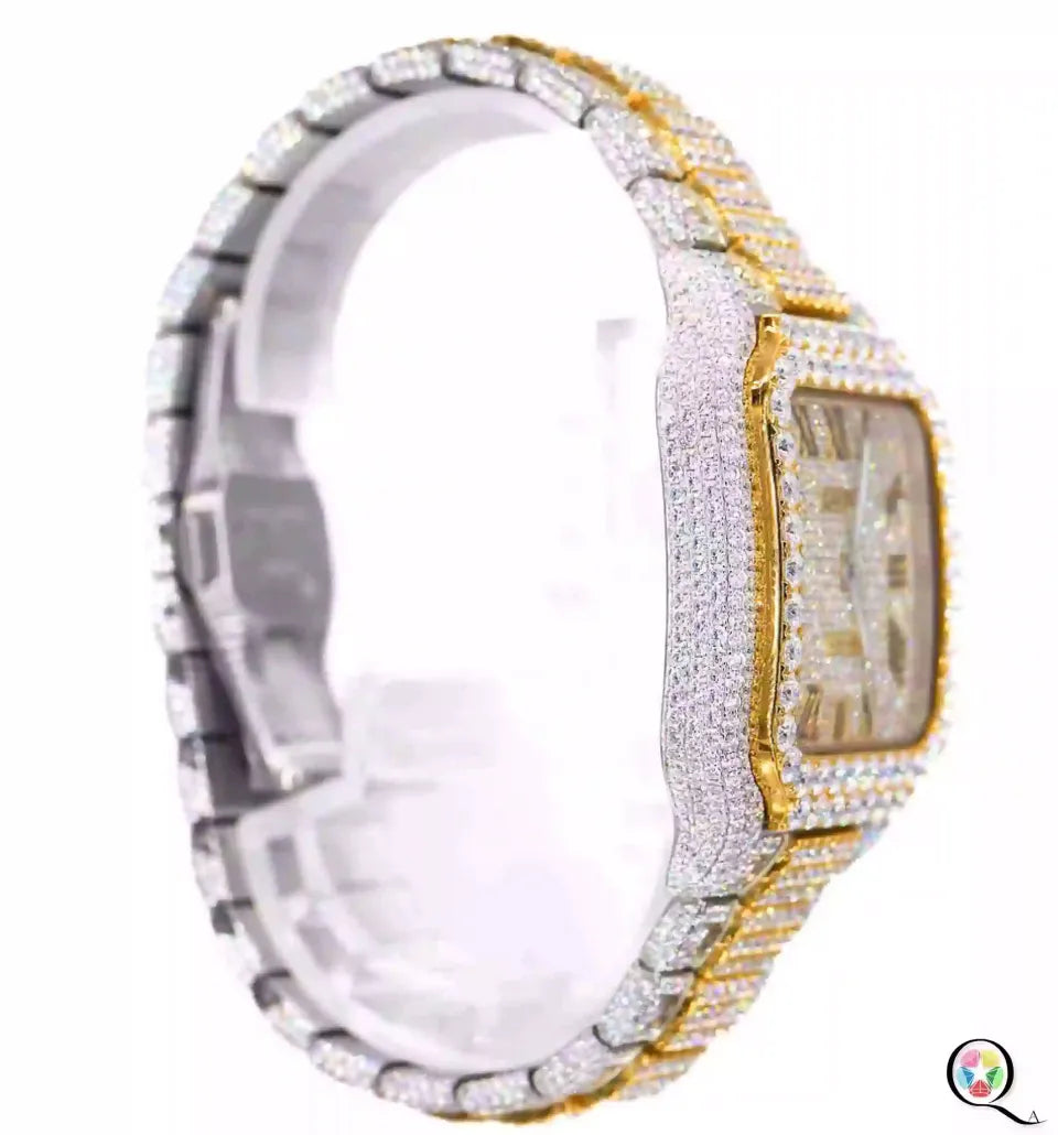 Dazzling 41MM Studded Diamond Watch