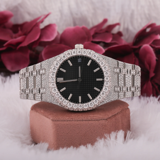 Moissanite VVS Diamond ,Moissanite Full Ice Out Diamond Watch For Man/ Diamond Watch / Moissnite watch / Bust down Watch.