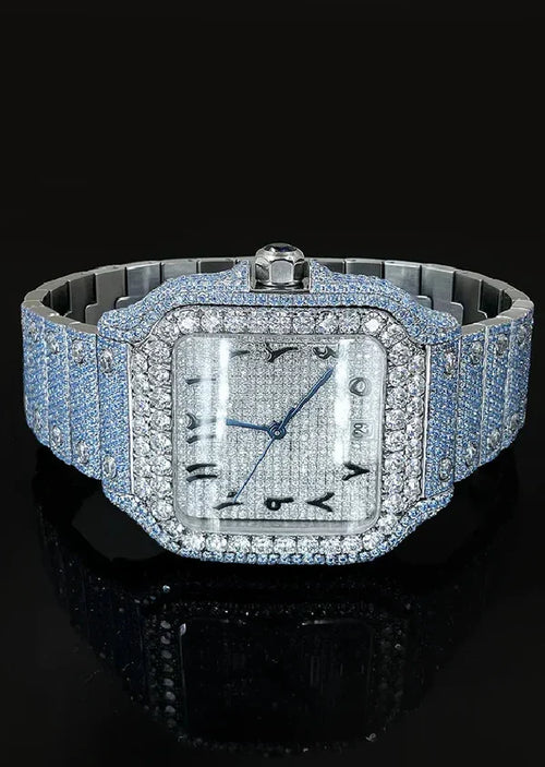 Iced Out Moissanite Diamond Hip Hop Luxury Watch for Him