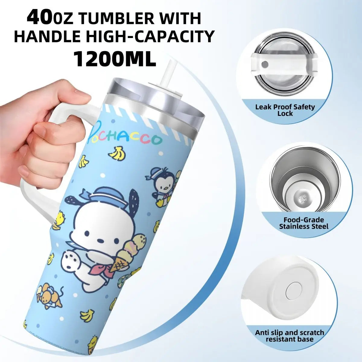 Pochacco Stainless Steel Tumbler