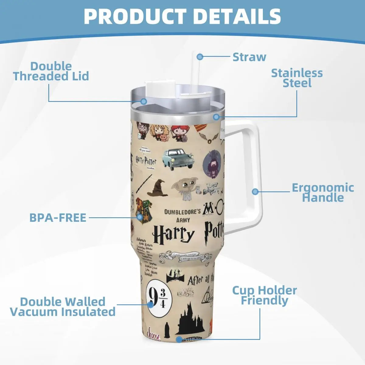 Harrys Potters Stainless Steel Tumbler