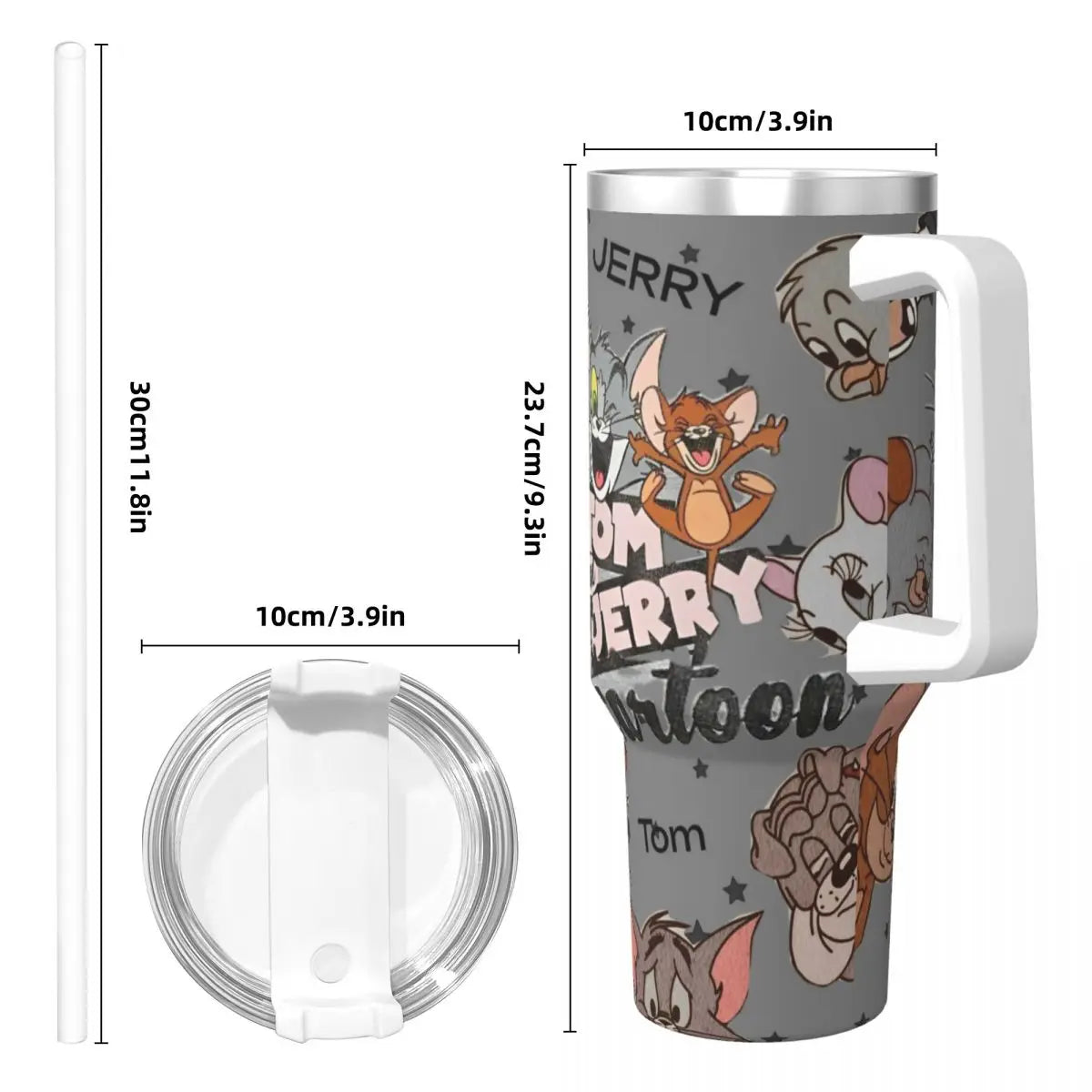 Tom And Jerry Stainless Steel Tumbler