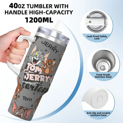 Tom And Jerry Stainless Steel Tumbler