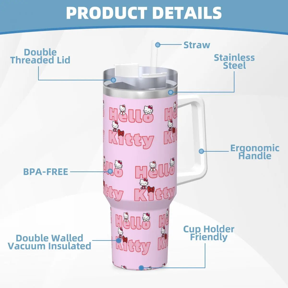 Hello Kitty Stainless Steel Tumbler