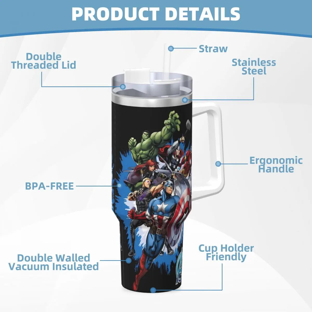 Iron Man Stainless Steel Tumbler