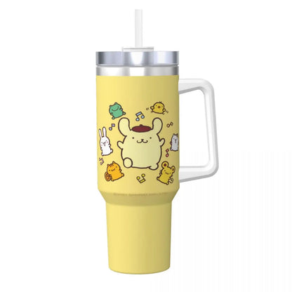 Stainless Steel Tumbler Pom Pom Purin