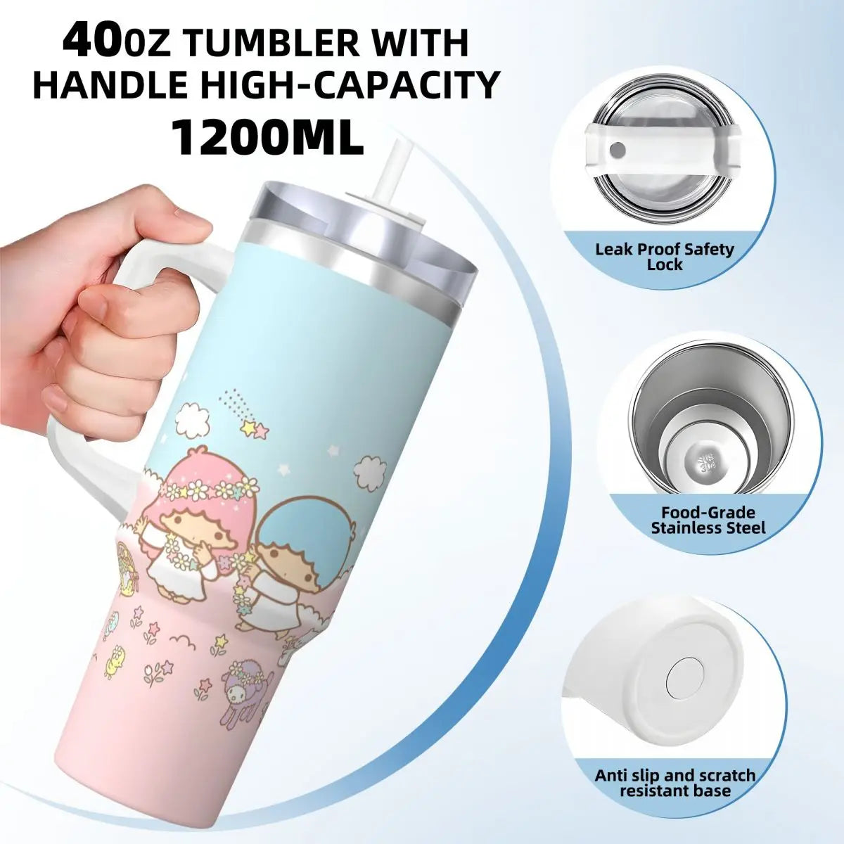 Little Twin Stars Stainless Steel Tumbler