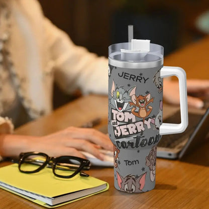 Tom And Jerry Stainless Steel Tumbler