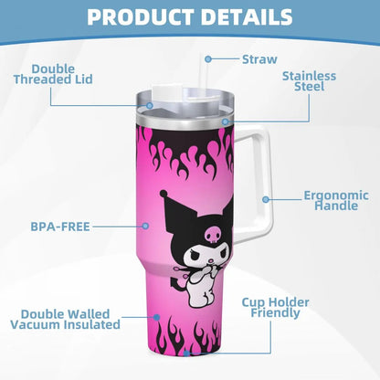 Kuromi Tumbler Hot Drinks Water Bottle