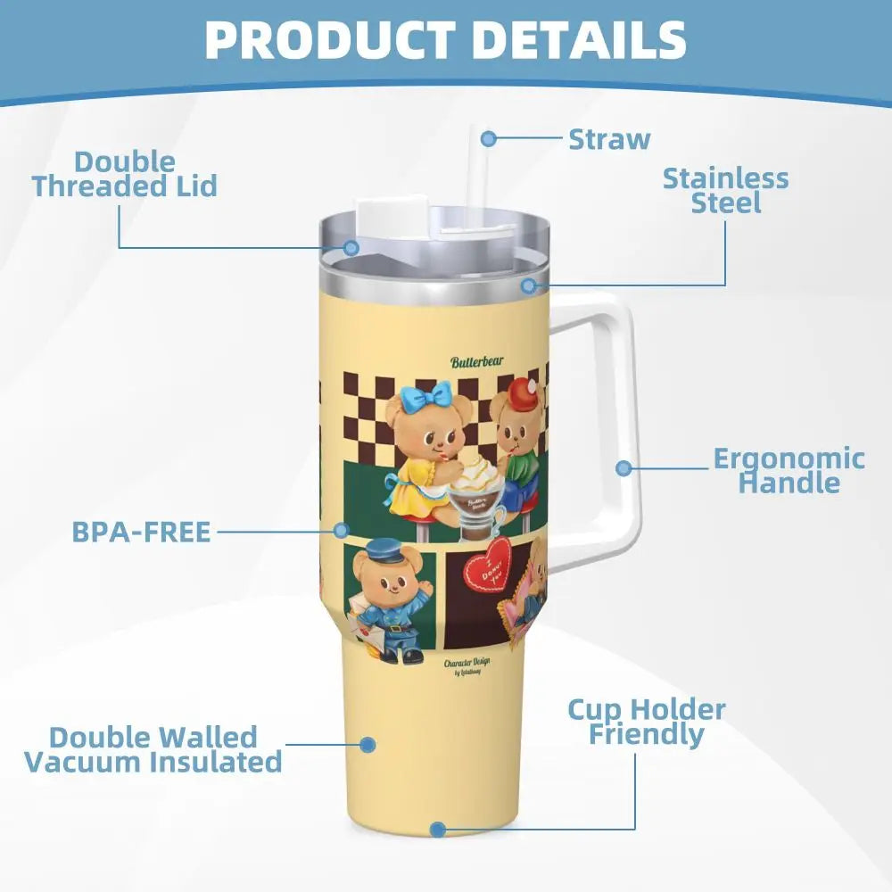 B-Butters Bears Stainless Steel Tumbler