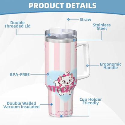 Stainless Steel Tumbler Marie Cat