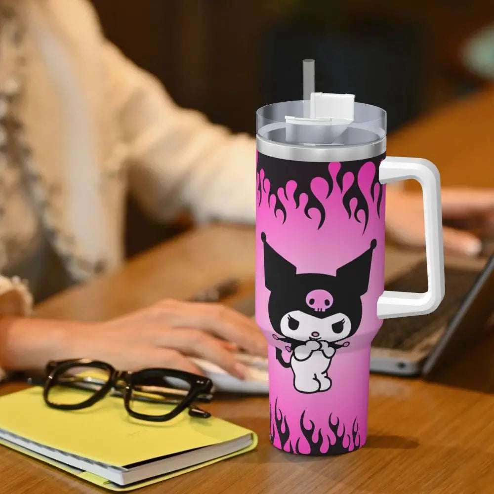 Kuromi Tumbler Hot Drinks Water Bottle