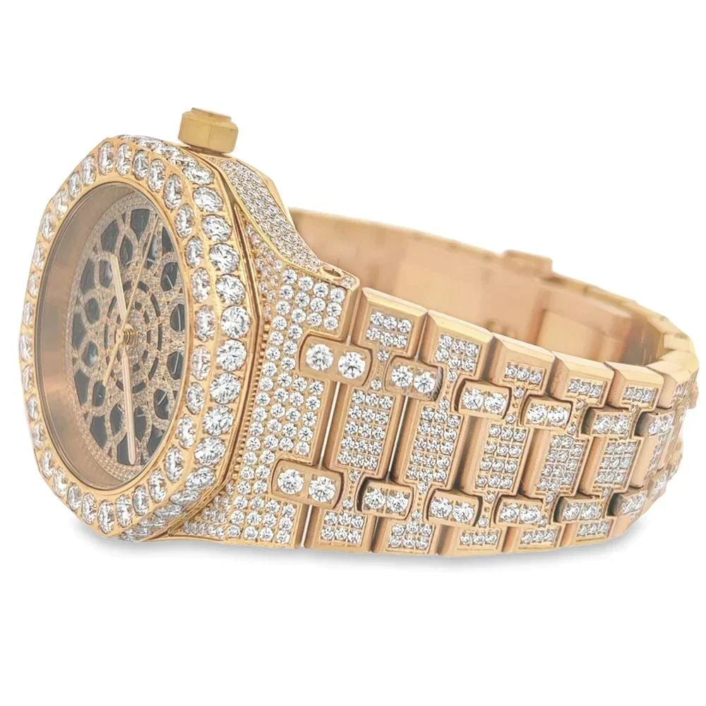 Iced Out Skeleton Moissanite Hip Hop Luxury Watches