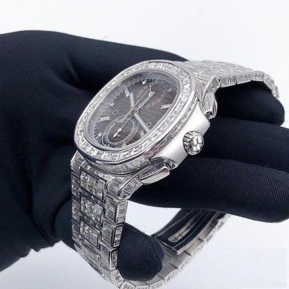 Moissanite Diamond Hip Hop Luxury Watches for Men's