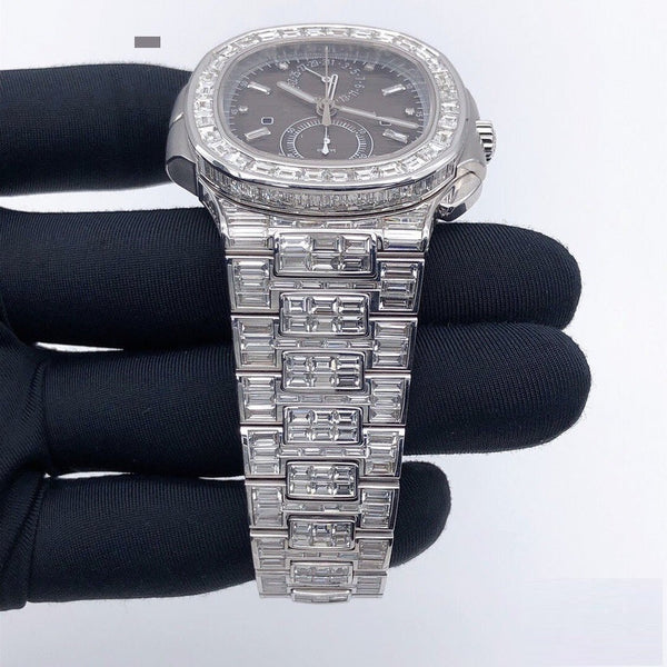 Moissanite Diamond Hip Hop Luxury Watches for Men's